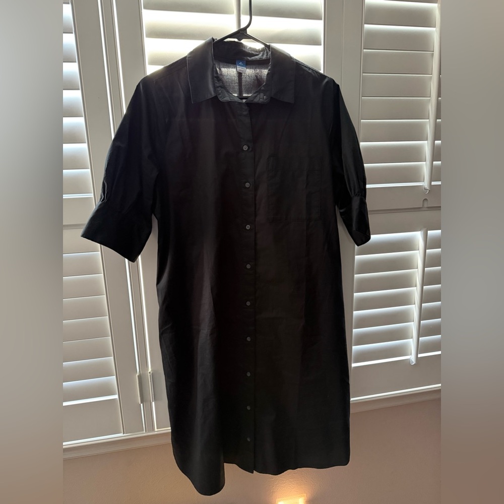 🕶️Old Navy Short-Sleeve Shirt Dress - Size M Tall🕶️
